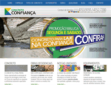 Tablet Screenshot of concretoconfianca.com.br